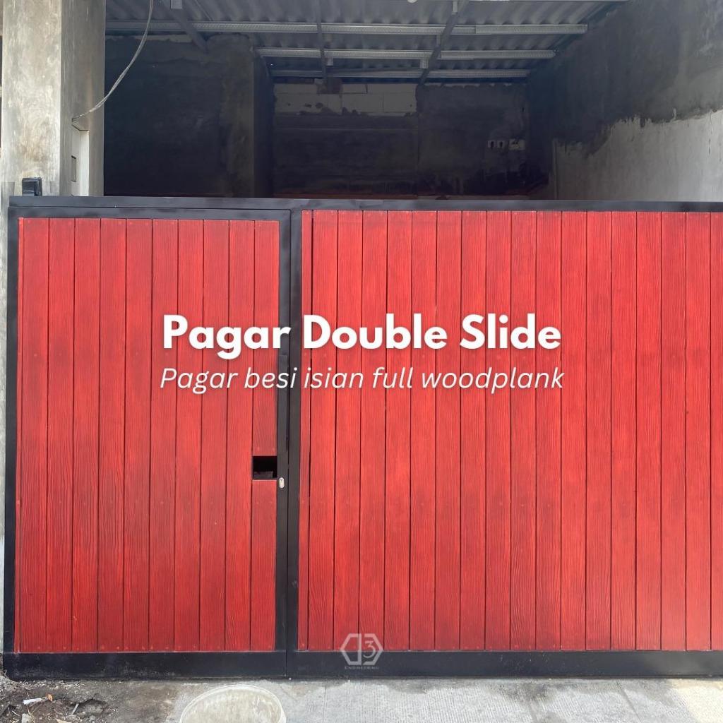 Pagar Minimalis Baja Ringan Modern / Pagar Kayu Sidoarjo