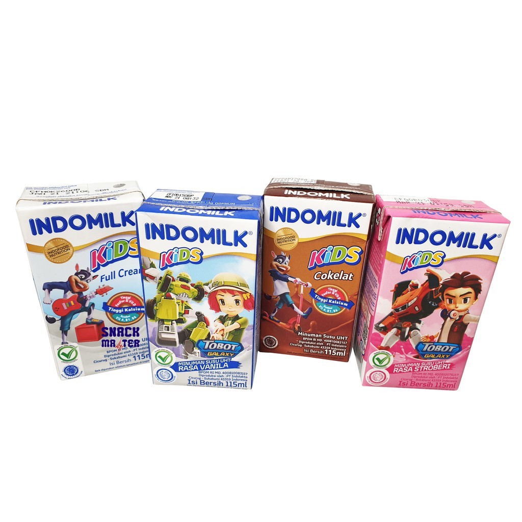 INDOMILK KIDS ALL VARIAN COKLAT VANILLA BANANA STRAWBERRY