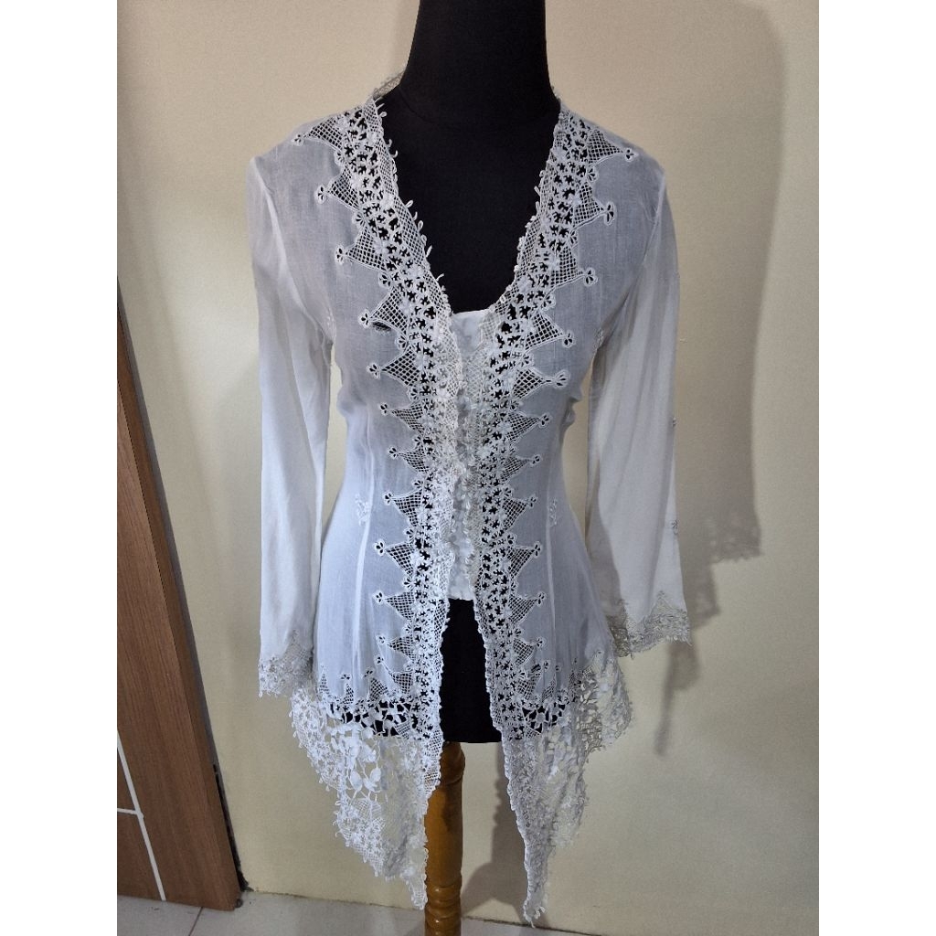 Kebaya Krancang/Kebaya Encim Panjang/Kebaya Putih
