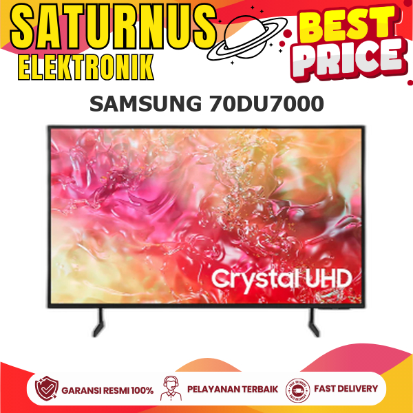 SAMSUNG 70DU7000 SMART TV CRYTAL UHD 4K TIZEN OS SMART TV 70 INCH UA70DU7000KXXD 70DU7000