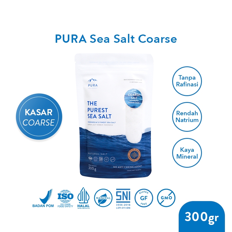 

[HADIAH KHUSUS MEMBER] Pura Sea Salt Coarse (300gr)