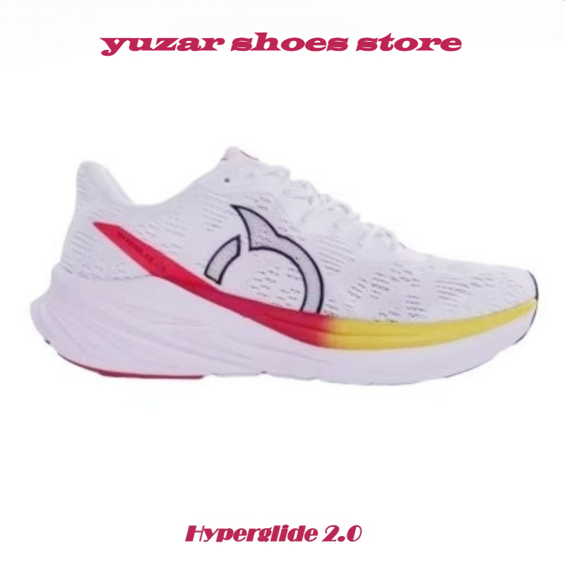 Ortuseight Sepatu Running Hyperglide 2.0 White Pria Wanita Running