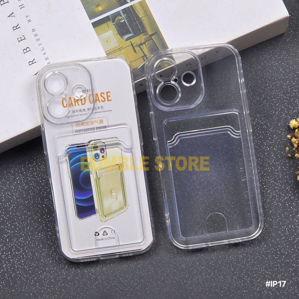 Bumble - iPhone 17 iPhone  17 Air iPhone 17 Pro iPhone 17 Pro Max Softcase Clear Card Case Bening Sl