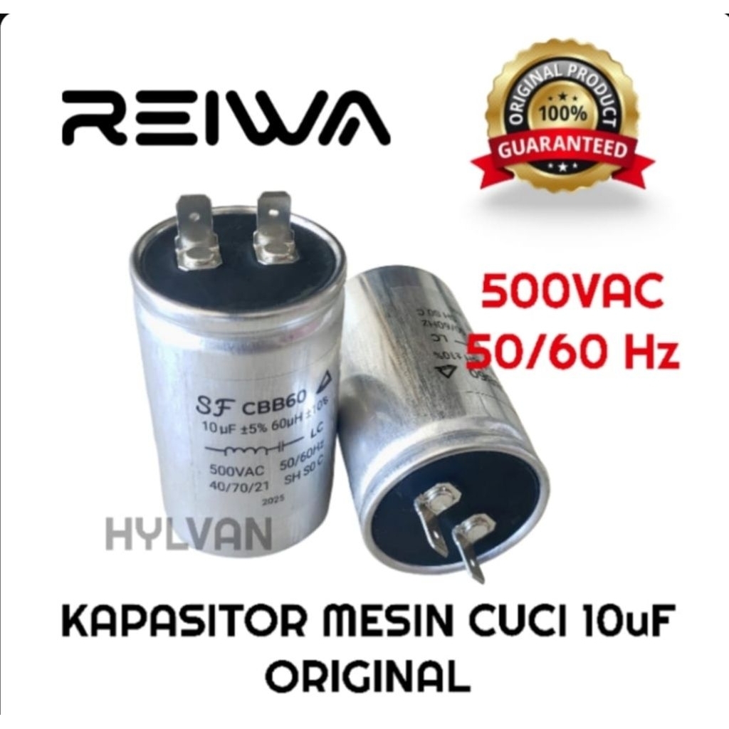 KAPASITOR MESIN CUCI 1 TABUNG REIWA ORIGINAL