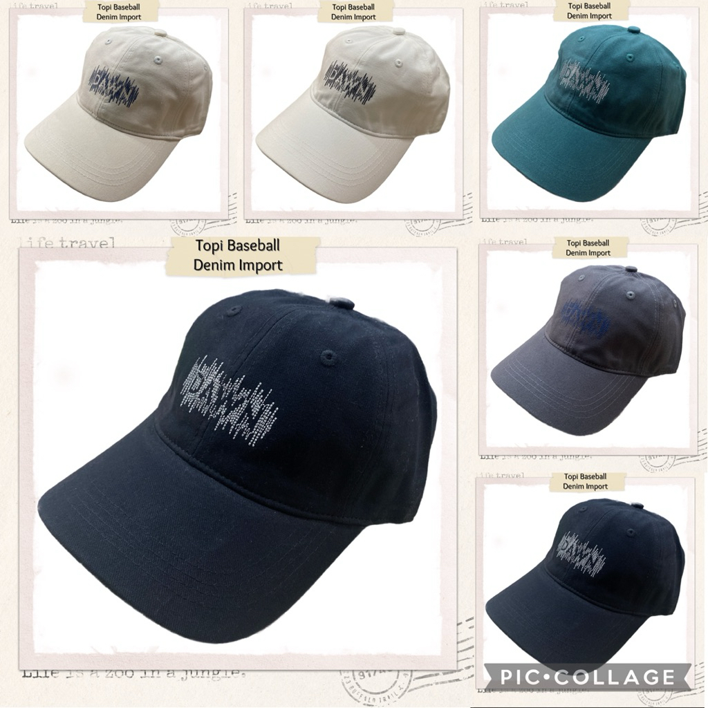 Topi Baseball Dewasa Denim Import DAWN