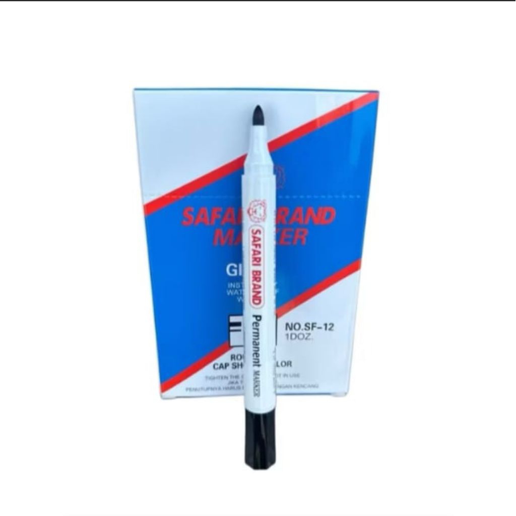 

PROMO#Spidol Permanent Marker Permanen Tahan Air Warna Tinta Hitam