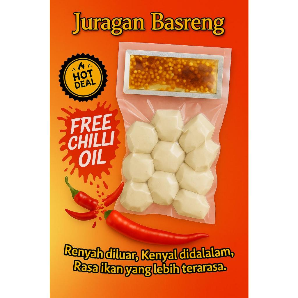 

10 Butir BASRENG MENTAH | Basreng Chili Oil | Basreng Goreng Mentah Pedas JURAGAN BASRENG
