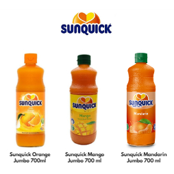 

ANEKA VARIAN SUNQUICK SYRUP RASA BUAH (MANGGA, JERUK, LEMON, MANDARIN) W/BUBBLE WRAP