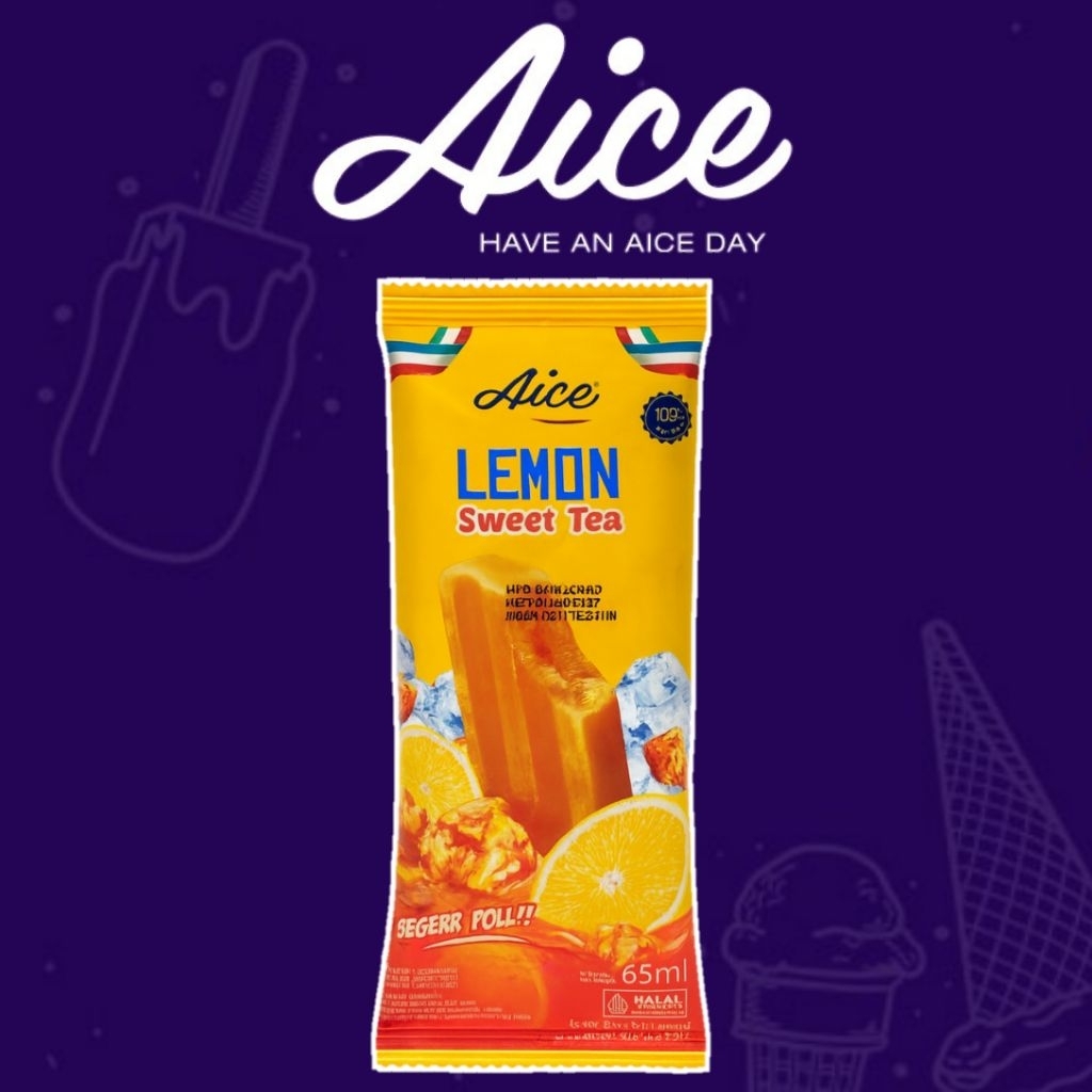 

Ice Cream AICE Lemon Sweet Tea Es Krim KHUSUS INSTANT