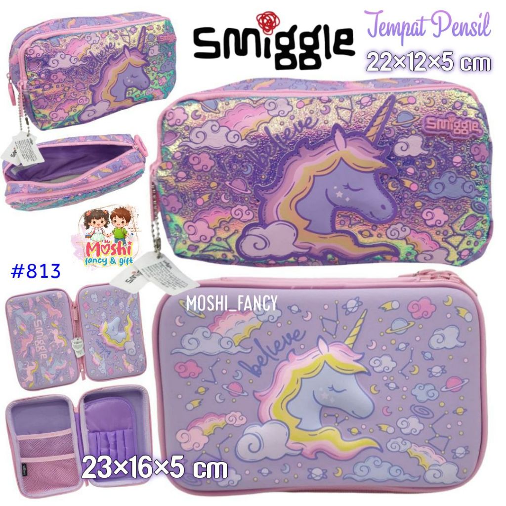 

Tempat Pensil Smiggle Rainbow Unicorn / Tempat Alat Tulis Anak Perempuan Awan Pink Pelangi Unicorn / Stationary Smiggle Girl