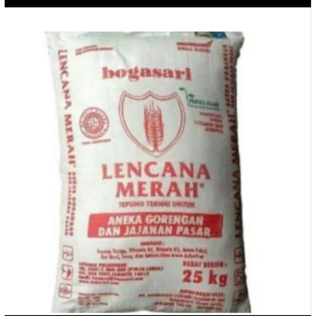 TEPUNG TERIGU LENCANA MERAH 25 KG