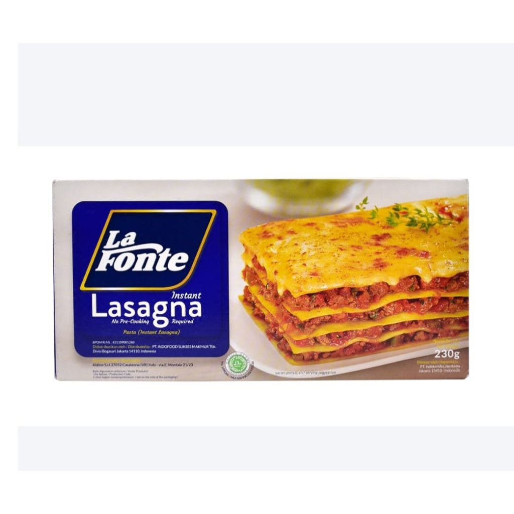 

Promo La Fonte Lasagna 230g Lasana Pasta Lembar Instan