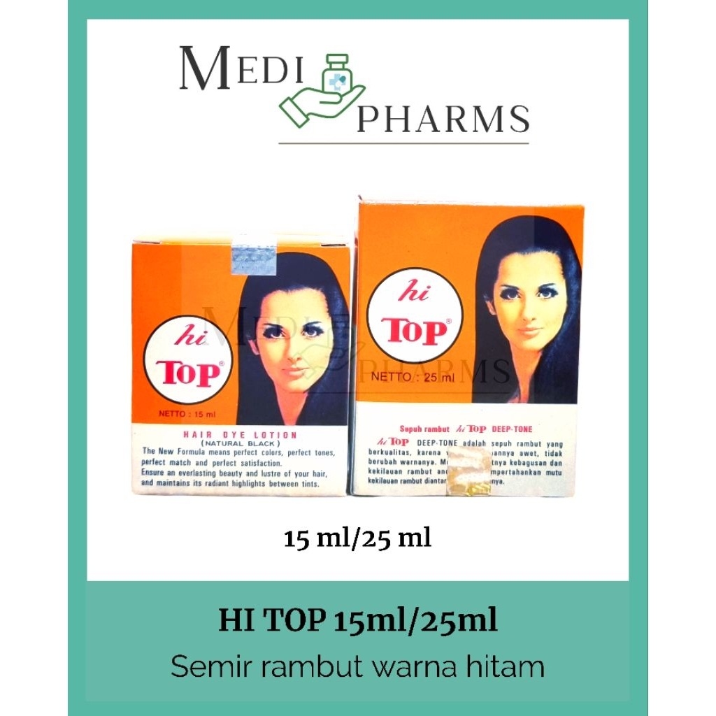Hi Top Semir Rambut Hitam (15ml/25ml)