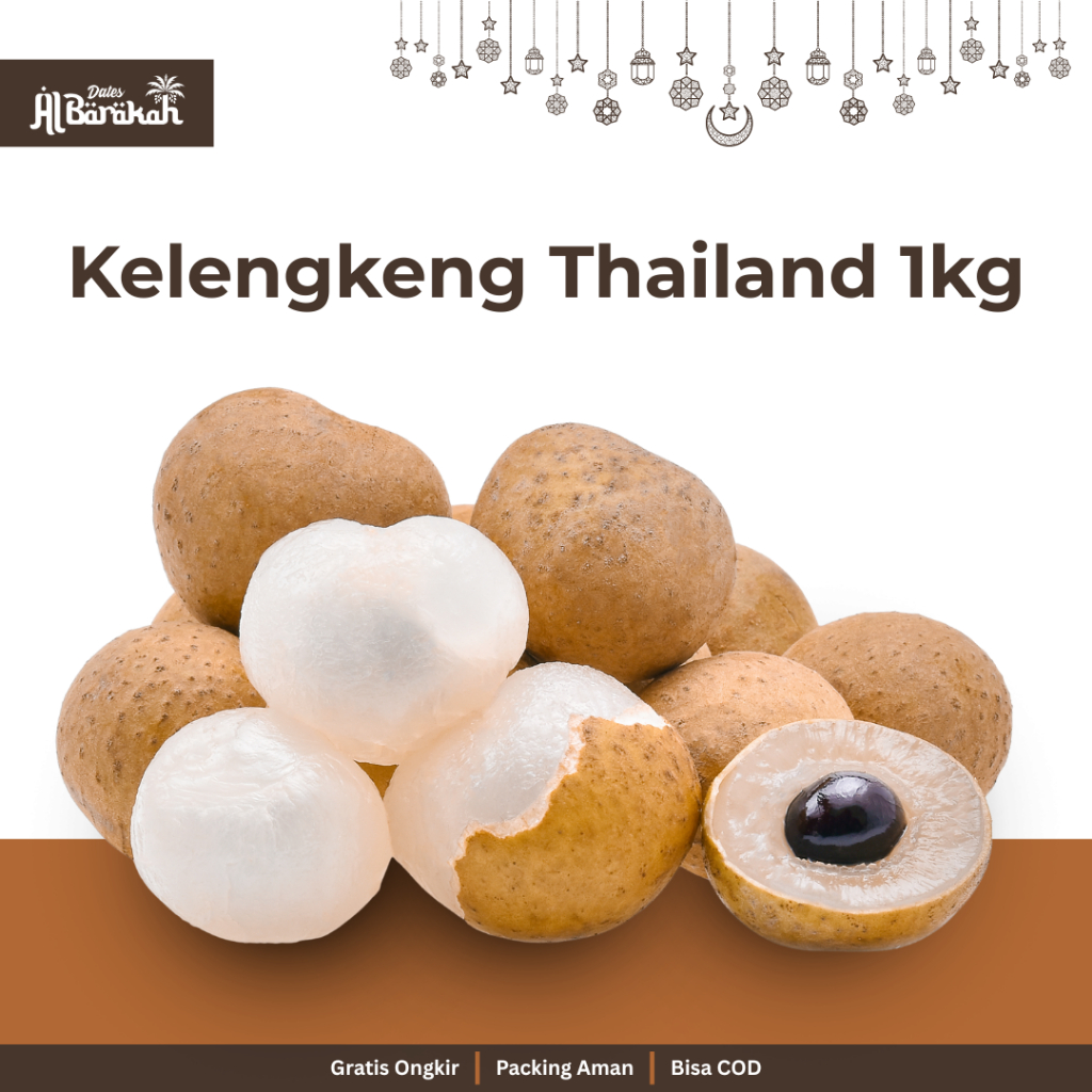 

[KIRIM INSTANT AREA SOLO RAYA] Buah Kelengkeng Thailand Premium 1kg Albarakah Dates