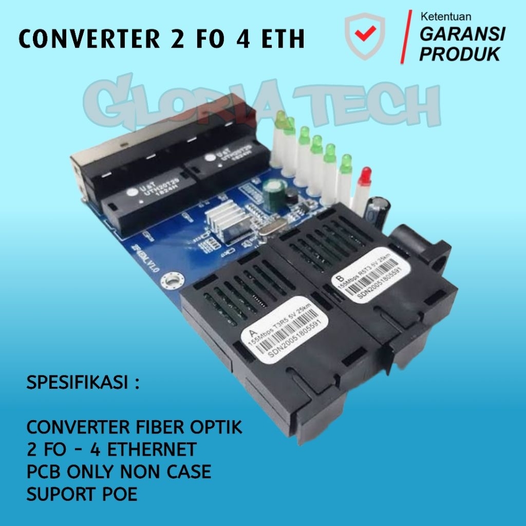 MEDIA CONVERTER 2 FO 4 LAN
