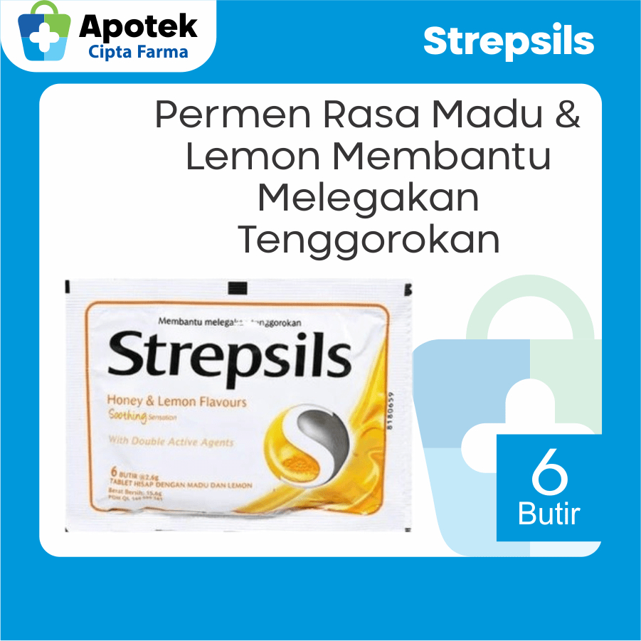 

Strepsils Strepsil Soothing Rasa Honey dan Lemon 6 Butir Madu Peppermint Oil Permen Pelega Tenggorokan Gatal Sakit Tenggorokan dan Radang Tenggorokan