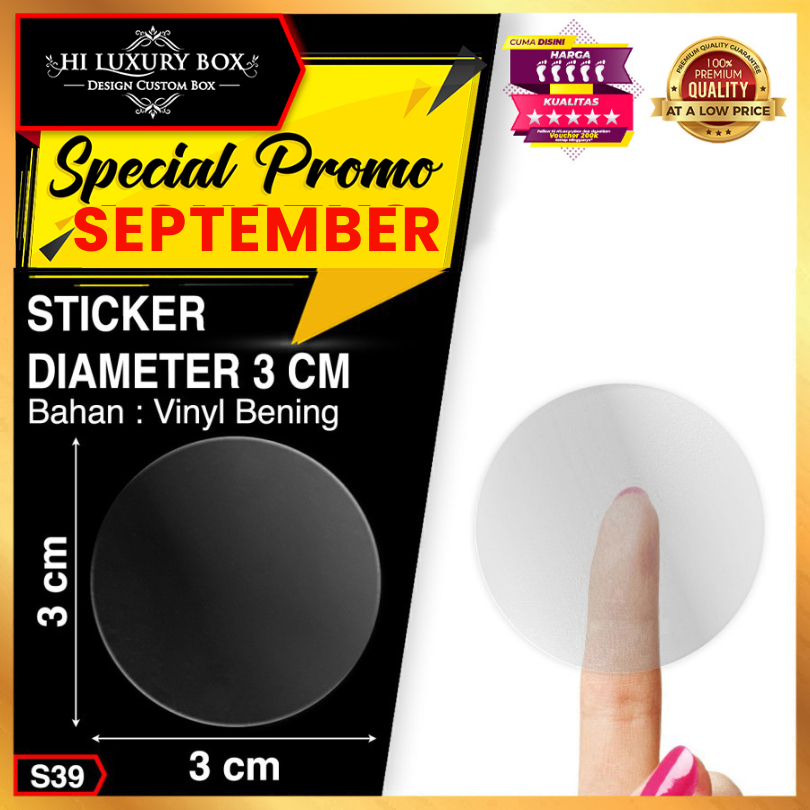 

STICKER BULAT|STICKER VINYL|STICKER BENING|STICKER SEGEL|DIAMETER 3CM|S39