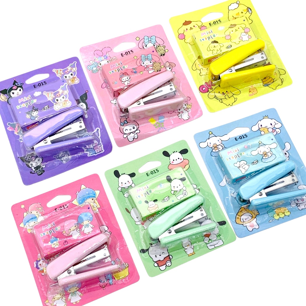 

STAPLER E-015 + STAPLES SANRIO / ALAT JEPRETAN KERTAS