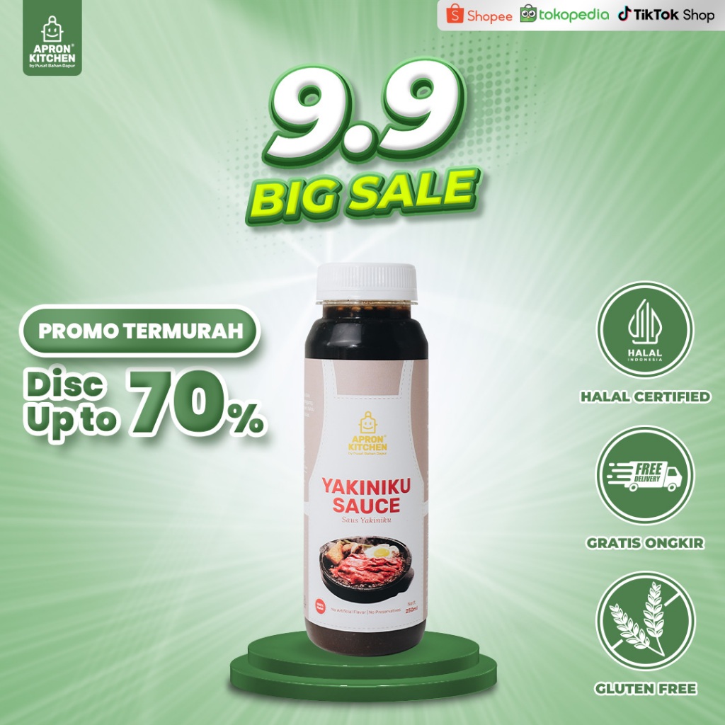 

Apron Kitchen Yakiniku Saus Marinasi Bumbu Masak Jepang 250ML