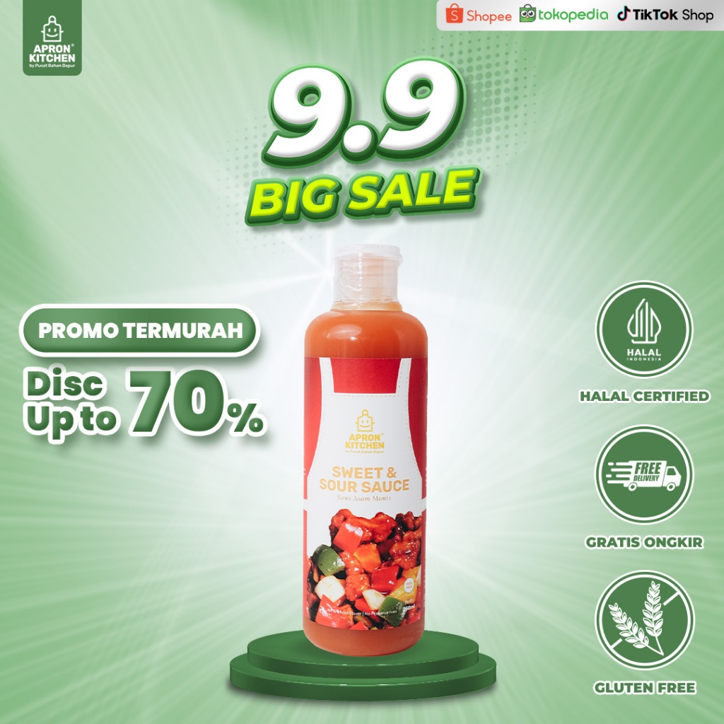 

Apron Kitchen Asam Manis Saus Bumbu Masak Indonesia 250ml