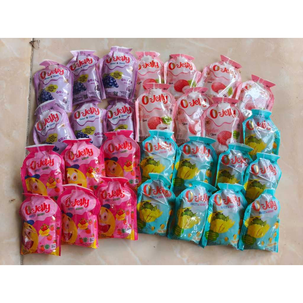 (1 TOPLES = 30 PCS) O-JELLY KONYAKU MIX FRUIT