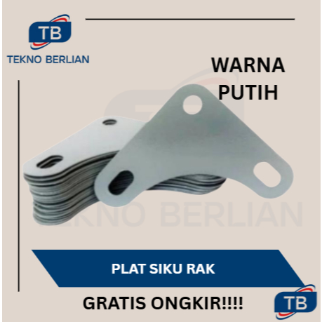 Plat Siku Lubang Besi Rak Siku Lobang Klem Siku Lubang Putih