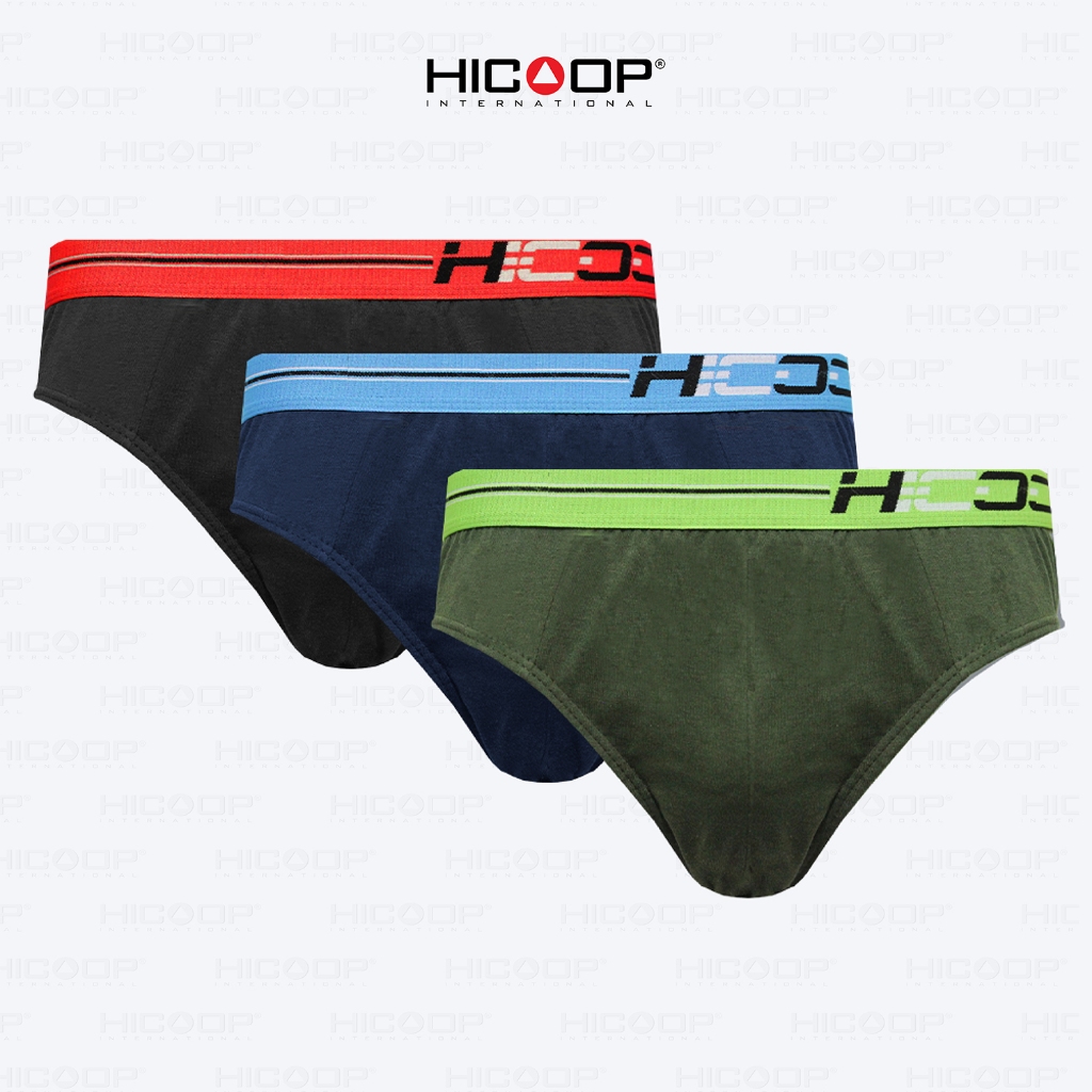 Hicoop - Underwear Brief Max - Celana Dalam Pria - Hitam/Biru/Hijau - Isi 3 Pcs -  HBKL-303MX
