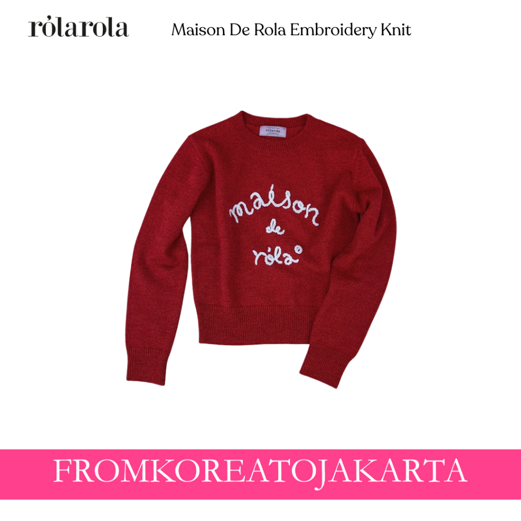Rolarola Maison De Rola Embroidery Knit