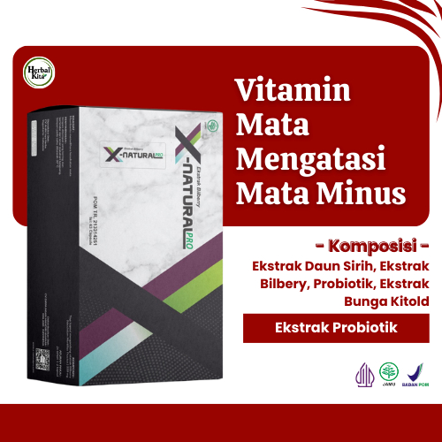 Obat Mata Herbal Mengatasi Mata Minus Silinder Rabun Jauh Dekat Penglihatan Kabur X Natural Pro Bpom