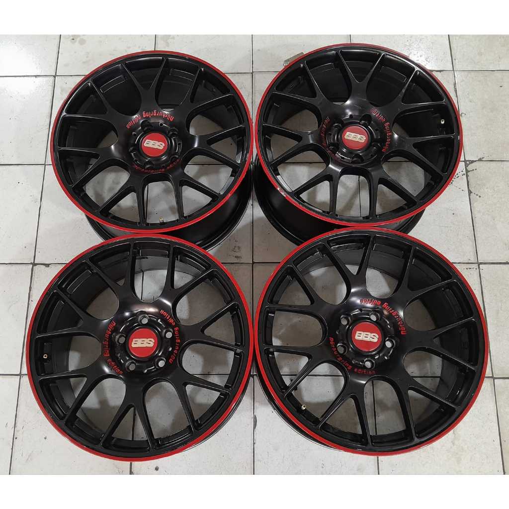 Velg Seken BBS CH Ring 18 Baut 5x114,3 Black Red