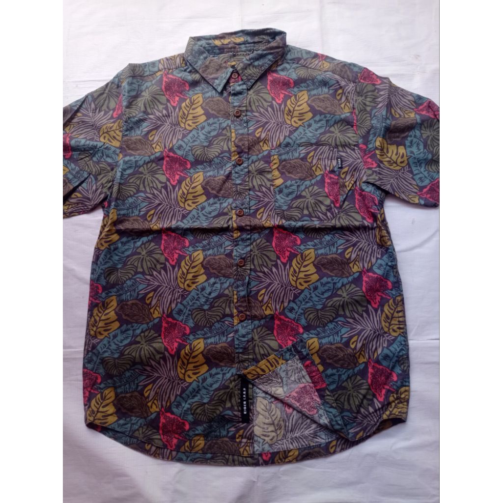 Kemeja Batik Eiger Venture Topical 1998 Green