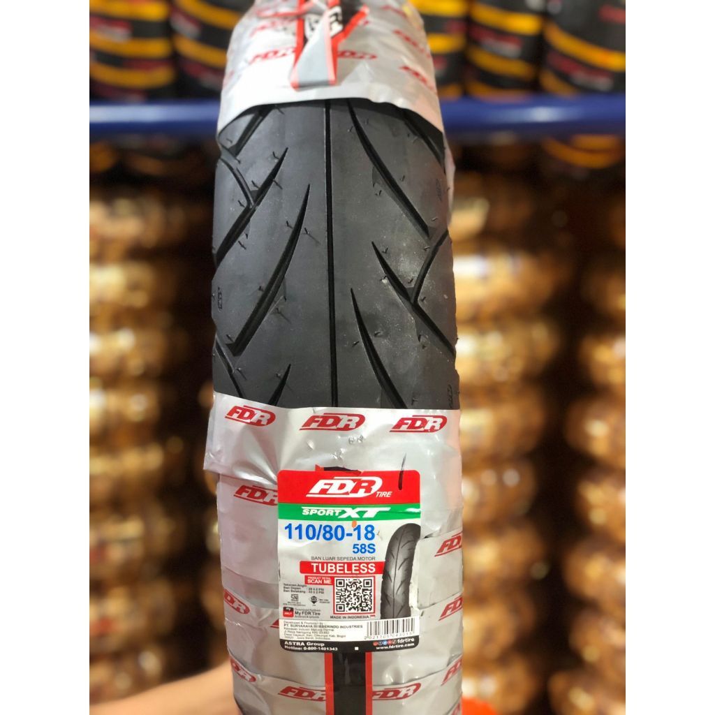 BAN FDR 110/80-18 SPORT XT Tubeless Ban Motor Ninja R, RX KING, CRF 250, SCORPIO,  TIGER, all series