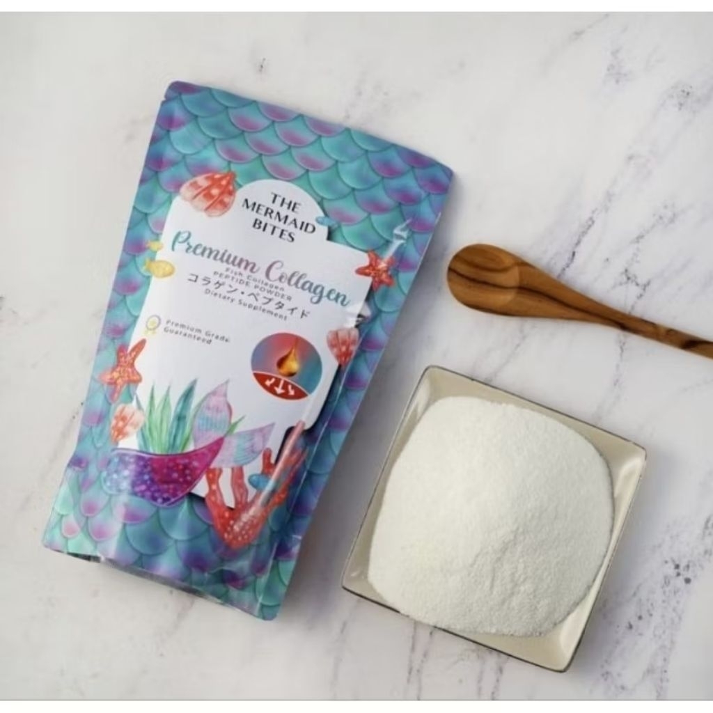 THE MERMAID BITES PREMIUM JAPAN COLLAGEN FREE SKIN BOOSTER'BACA DESC PRODUK'