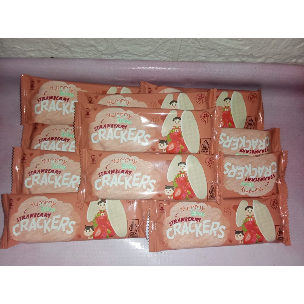 

Yummy Bites Strawberry Crackers ECERAN ISI 11 BIJI(Dus masih ada tapi sedikit penyok)