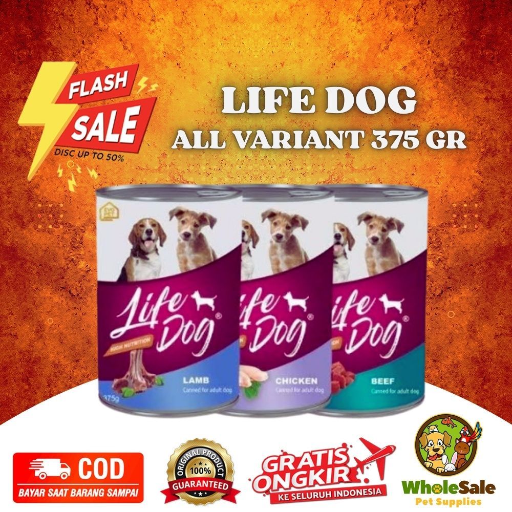 Life Dog Basah Kaleng (24 Pcs) Dog Food Life Dog 1 BOX