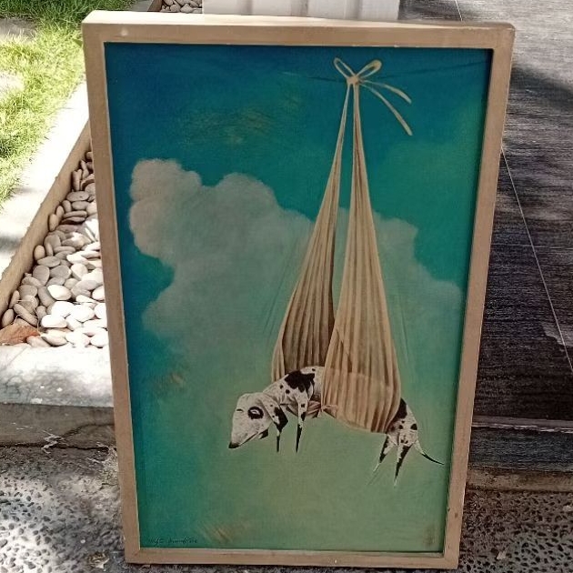 

Karya Seni Lukis Fadjar Djunaedi - Anjing Gendongan Canvas