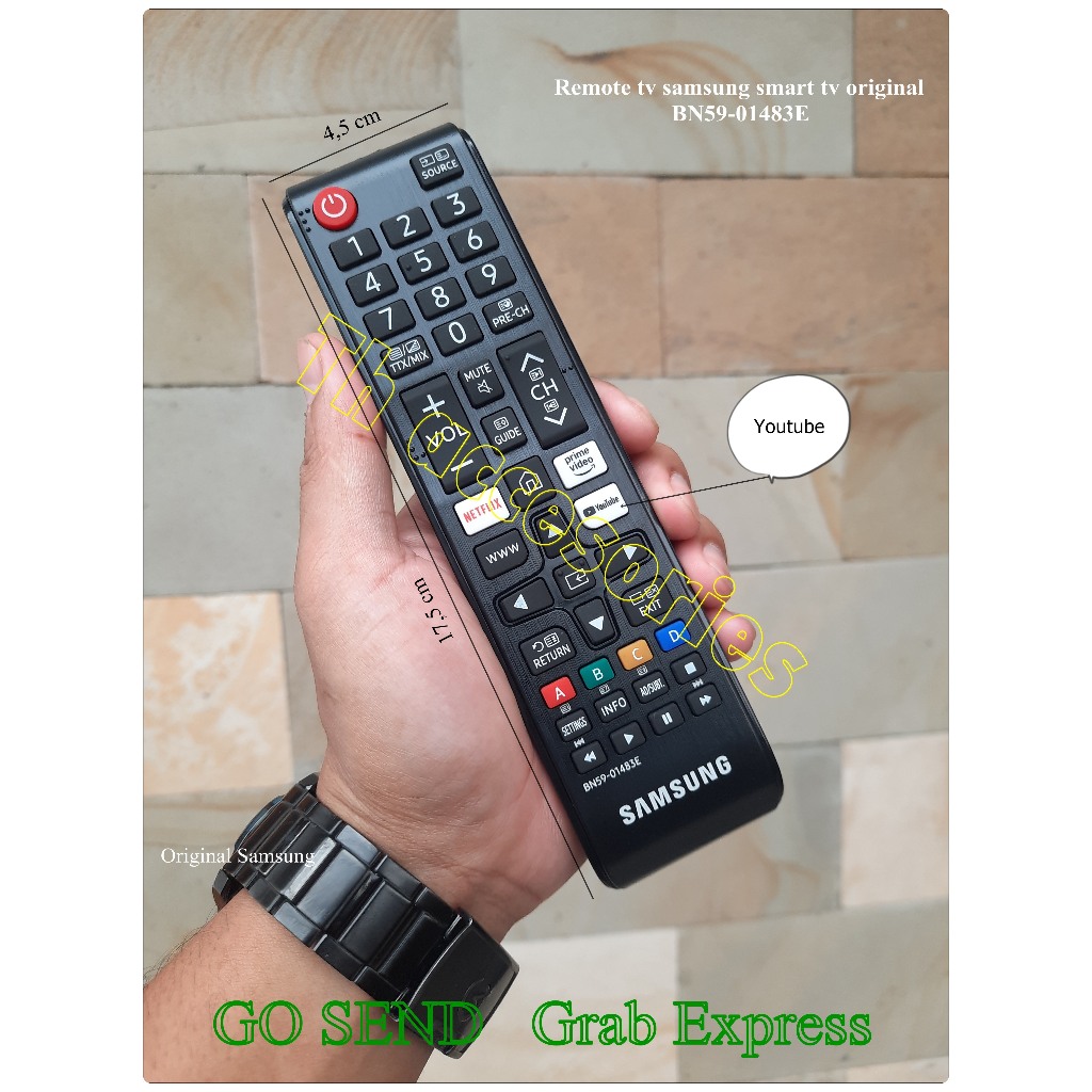 Remote tv samsung smart tv original 43F6000 32H5000F BN59-01483E