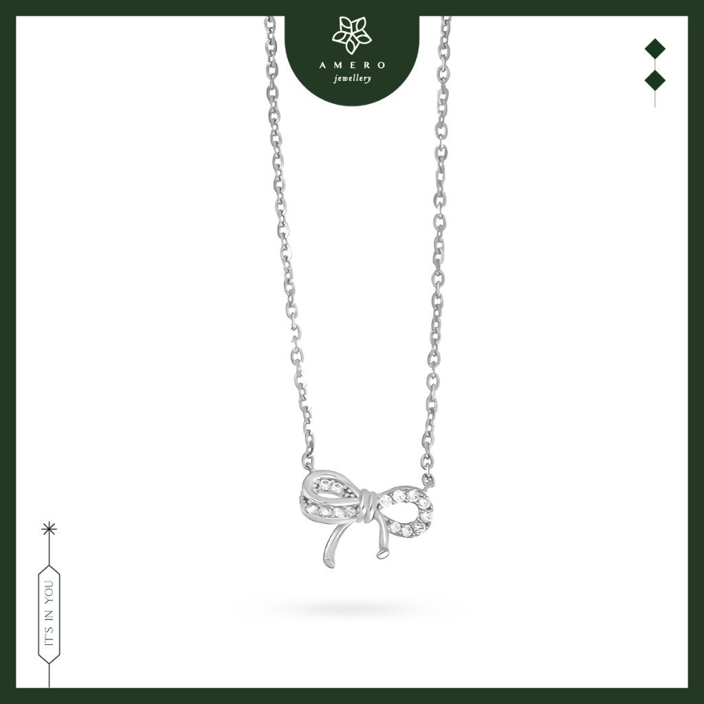 Kalung Emas 17K Jolly Ribbon JRN-29 Amero Jewellery