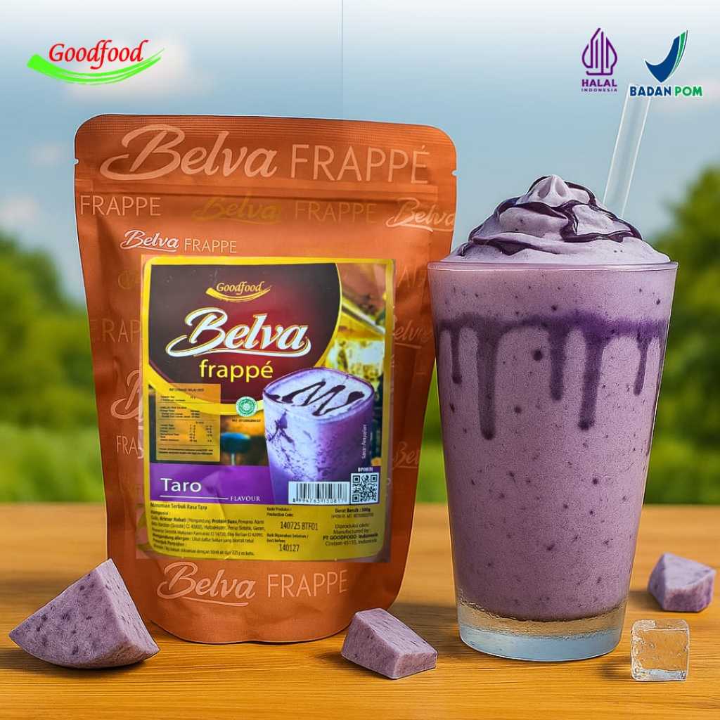 

(500gr Belva Bubble Frappe) Bubuk minuman Taro Belva Frappe 500 gram bubuk powder premium drink minuman kekinian 500gr