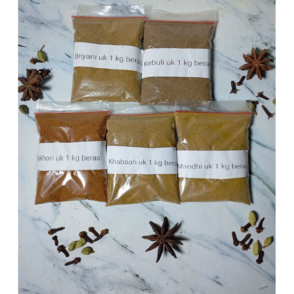 

Bumbu nasi kebuli cukup untuk 1 liter beras enak dan wangi