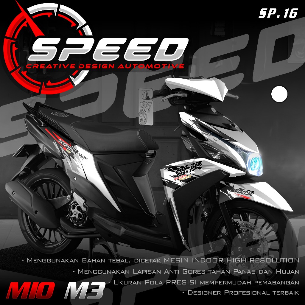 (PROMO COD) TERBARU Decal Sticker Yamaha Mio M3 125 Full body - Stiker Skotlet Variasi Modifikasi Mo