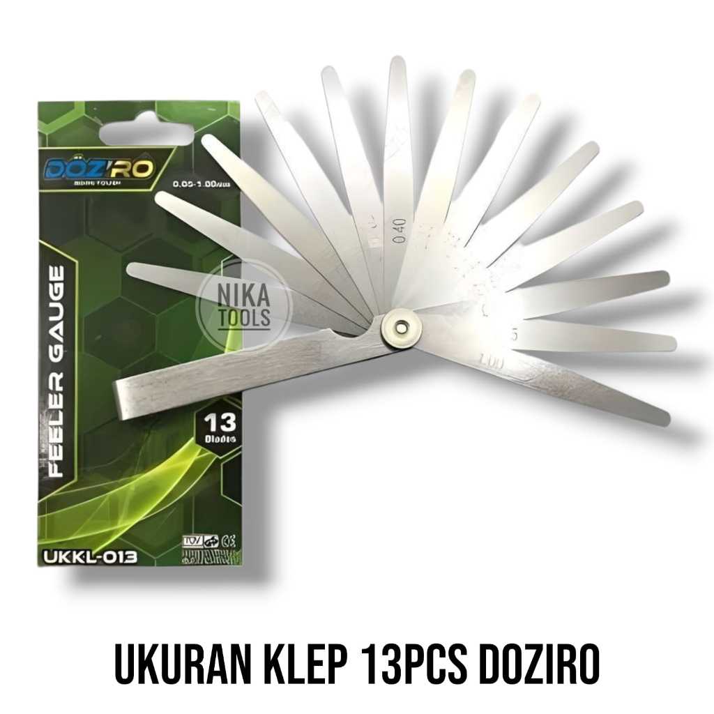 Ukuran Klep Puller 13 pcs Fuller Gauge 13pc Setelan Klep 13 Blade - Sayap Motor