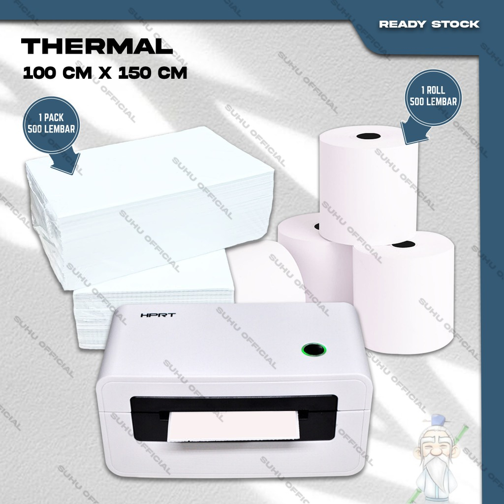 

Kertas Thermal Sticker Label Barcode Ukuran 100X150