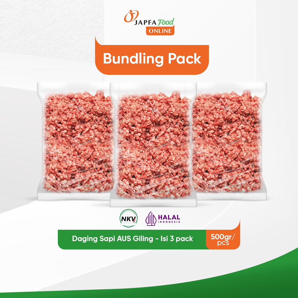 

Daging Sapi Giling 500gr - Isi 3 pack
