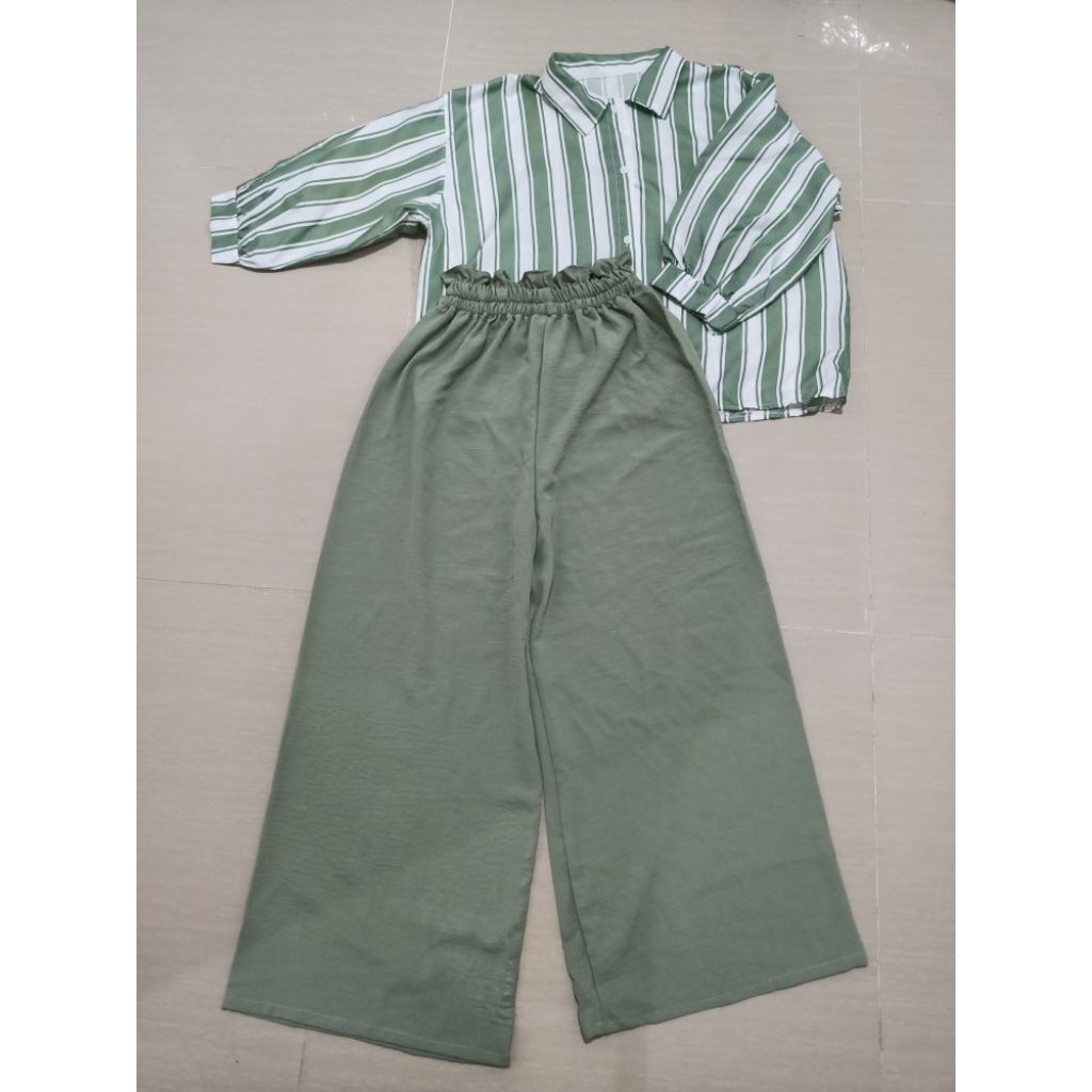 ONE SET KEMEJA OVERSIZE WANITA