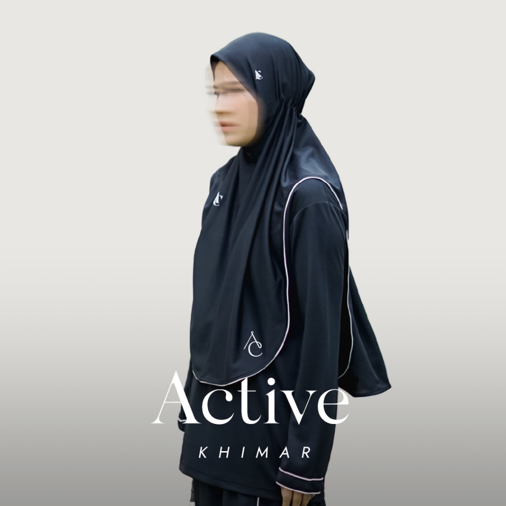 Alur Cerita Active Khimar - Black