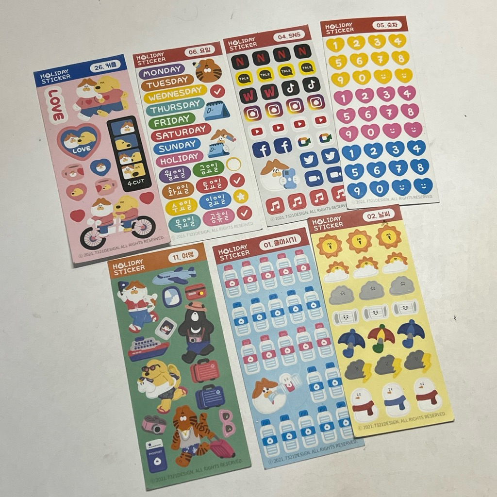 

HOLIDAY KISS CUT STICKER DIARY STIKER ANAK JOURNALING