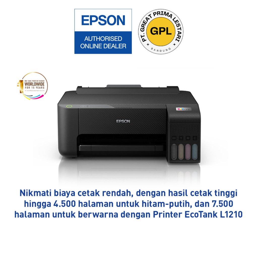 Printer Epson L1210 L 1210 L-1210 - Epson EcoTank L1210 A4 Ink Tank Printer