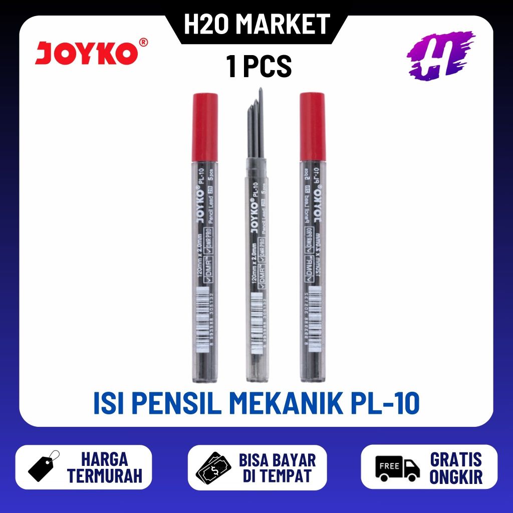 

❤️H2O❤️Pencil Lead - Isi Pensil Mekanik 2.0 mm Joyko - Isi Pensil PL-10
