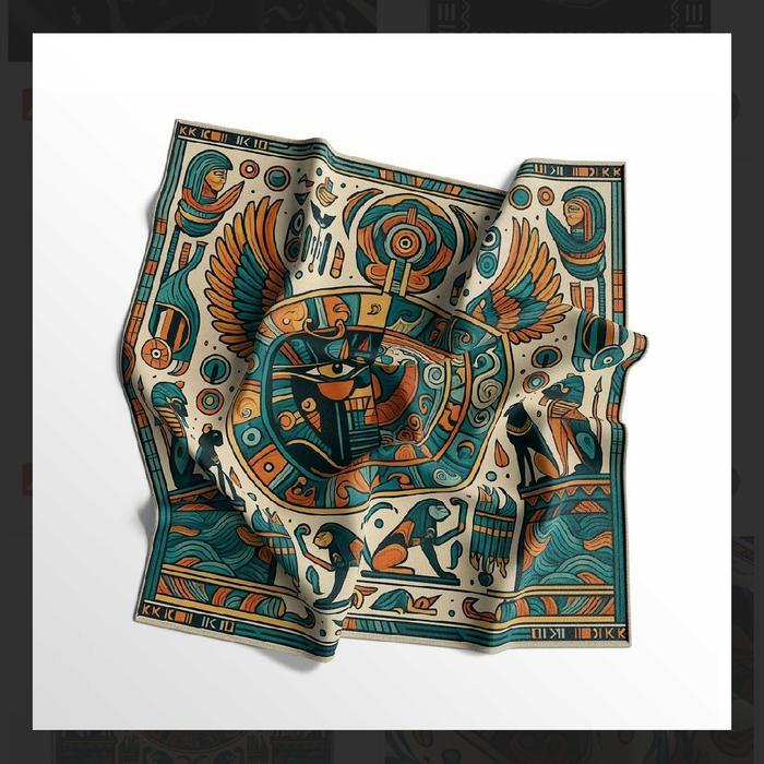 Syal Bandana Motif YUNANI - Slayer scarf Multifungsi - Aksesoris Fashion Skena Style